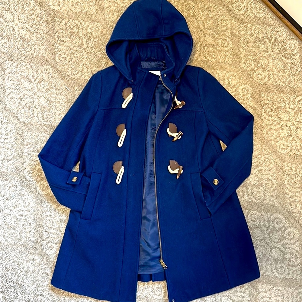 MOMO maternity peacoat jacket (in navy)